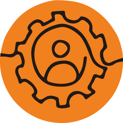 new product management icon orange